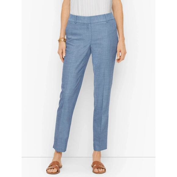 NWT Talbots Talbots Hampshire Ankle Pants Tidal Texture Blue Plus Size 16W - Picture 12 of 12